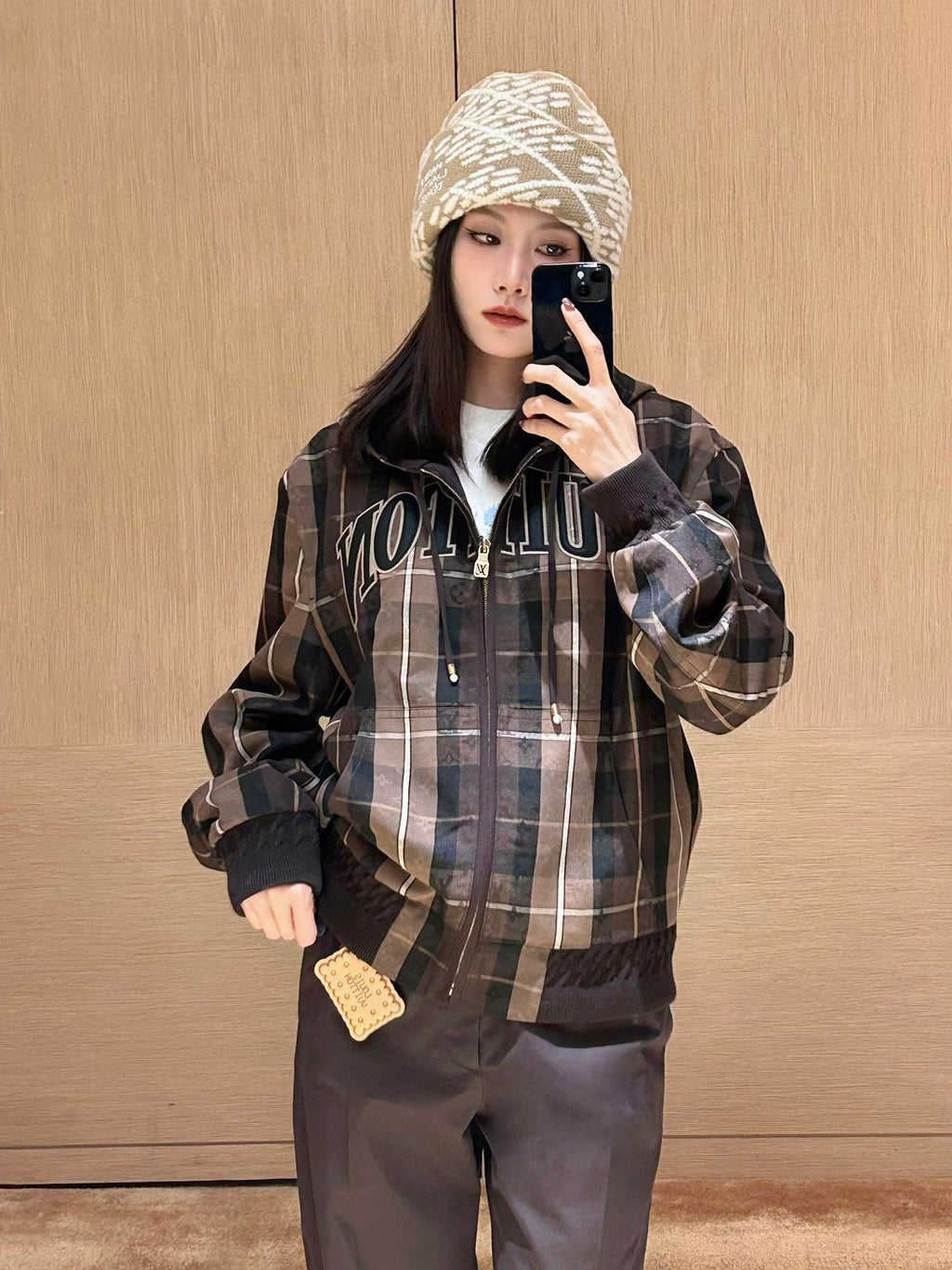 2026 New LY Logo Jacquard Hooded Jacket (25386-C10)