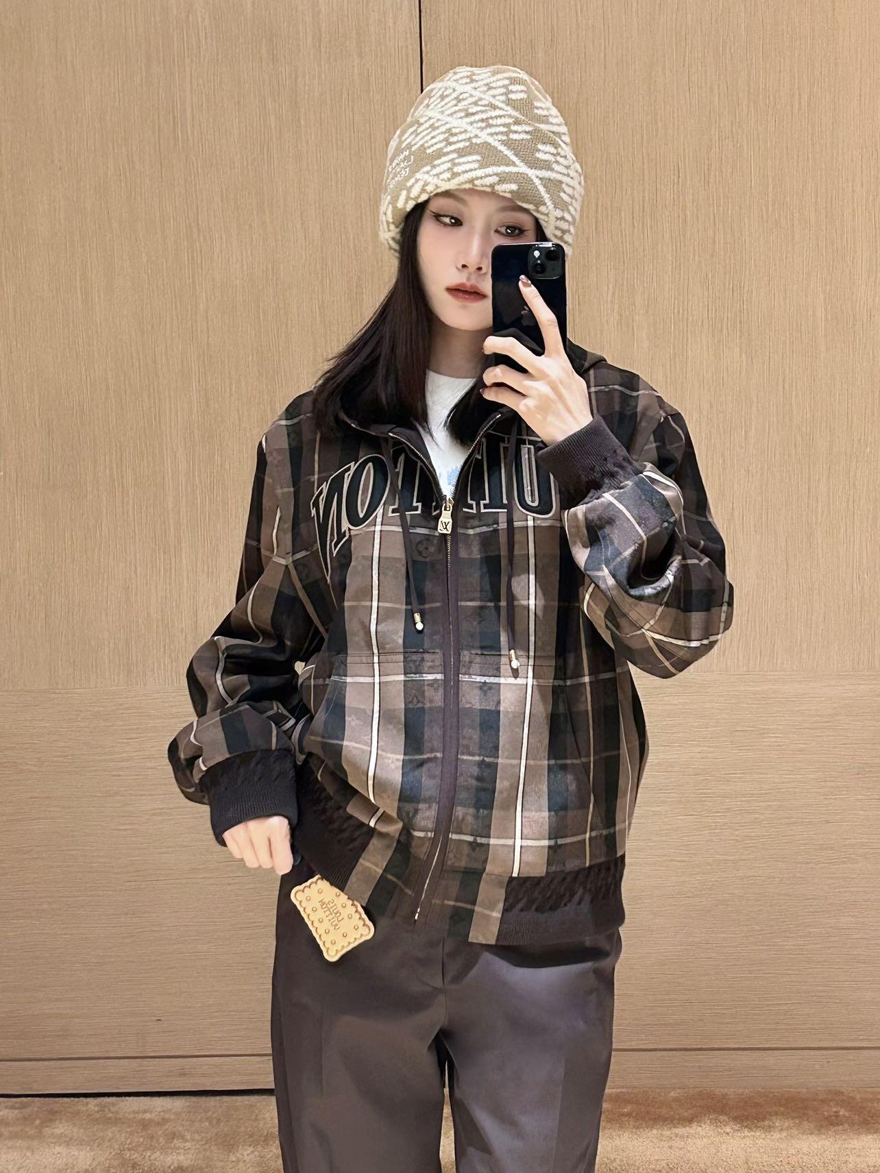 2026 New LY Logo Jacquard Hooded Jacket (25386-C10)