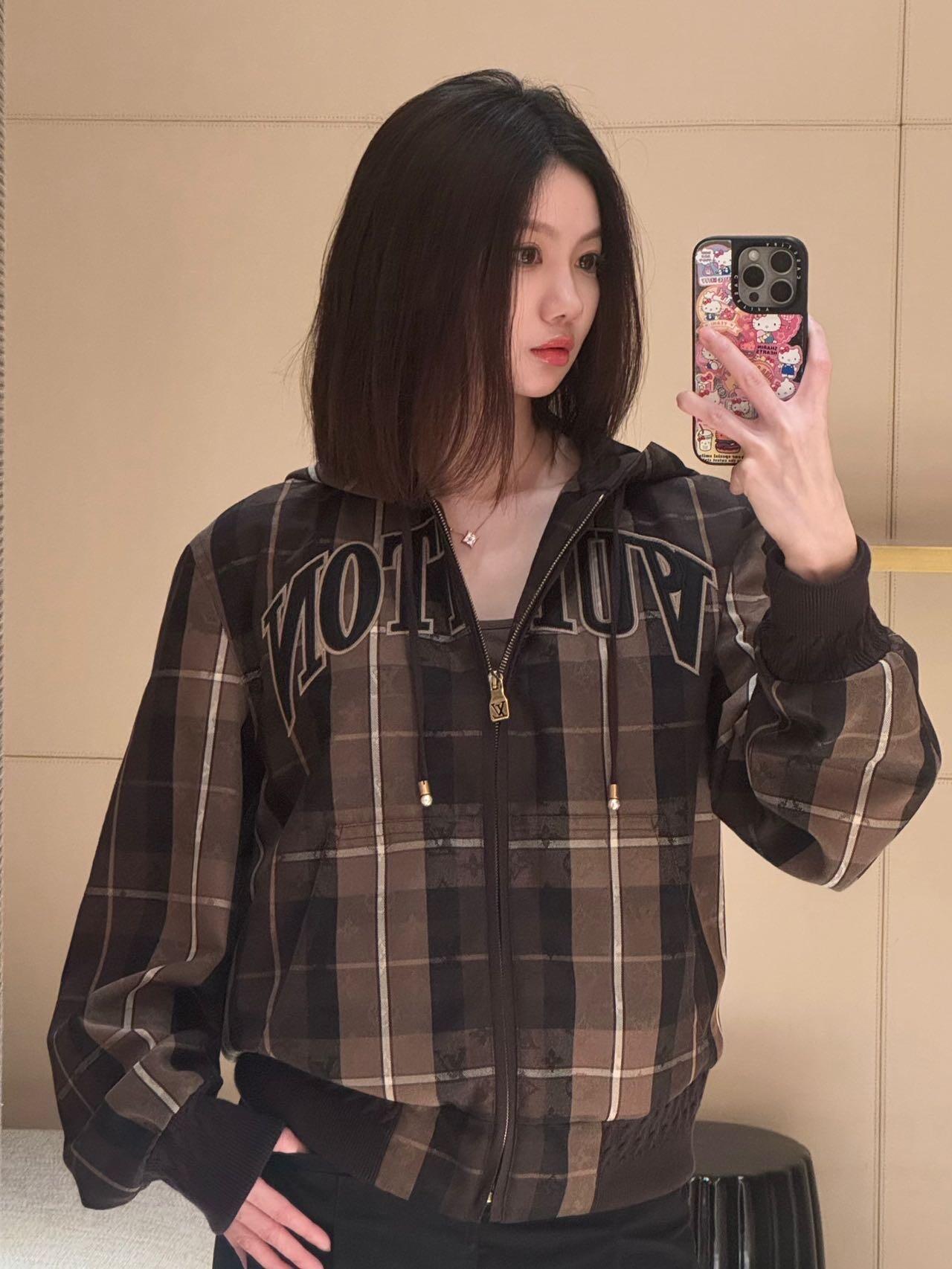 2026 New LY Logo Jacquard Hooded Jacket (25386-C10)