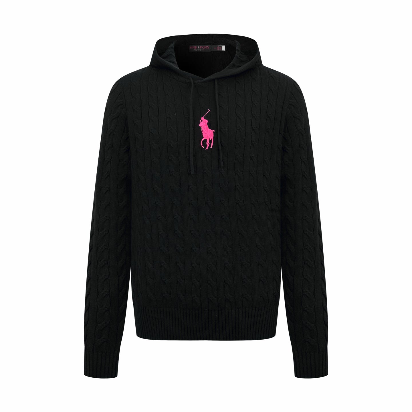 2026 New RL Embroidered Cowl-Neck Cable-Knit Jumper (CC921-B60)