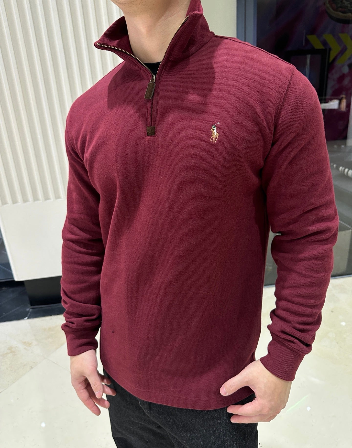 2026 New RL Colour Embroidered Half-Turtleneck Sweatshirt (BB759-A90)