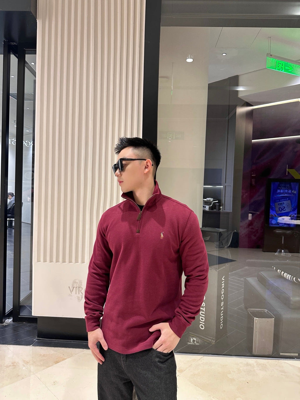 2026 New RL Colour Embroidered Half-Turtleneck Sweatshirt (BB759-A90)