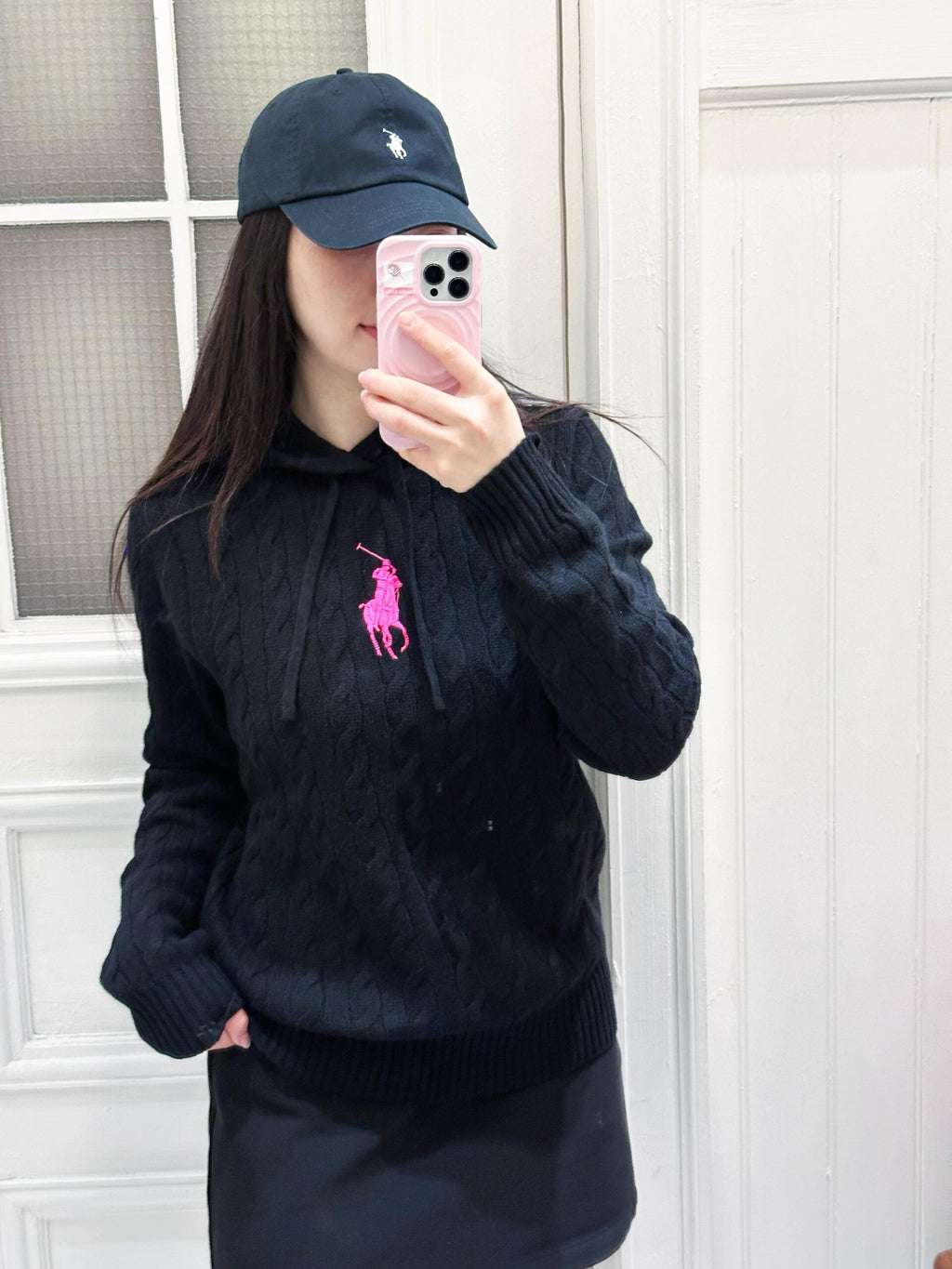 2026 New RL Embroidered Cowl-Neck Cable-Knit Jumper (CC921-B60)