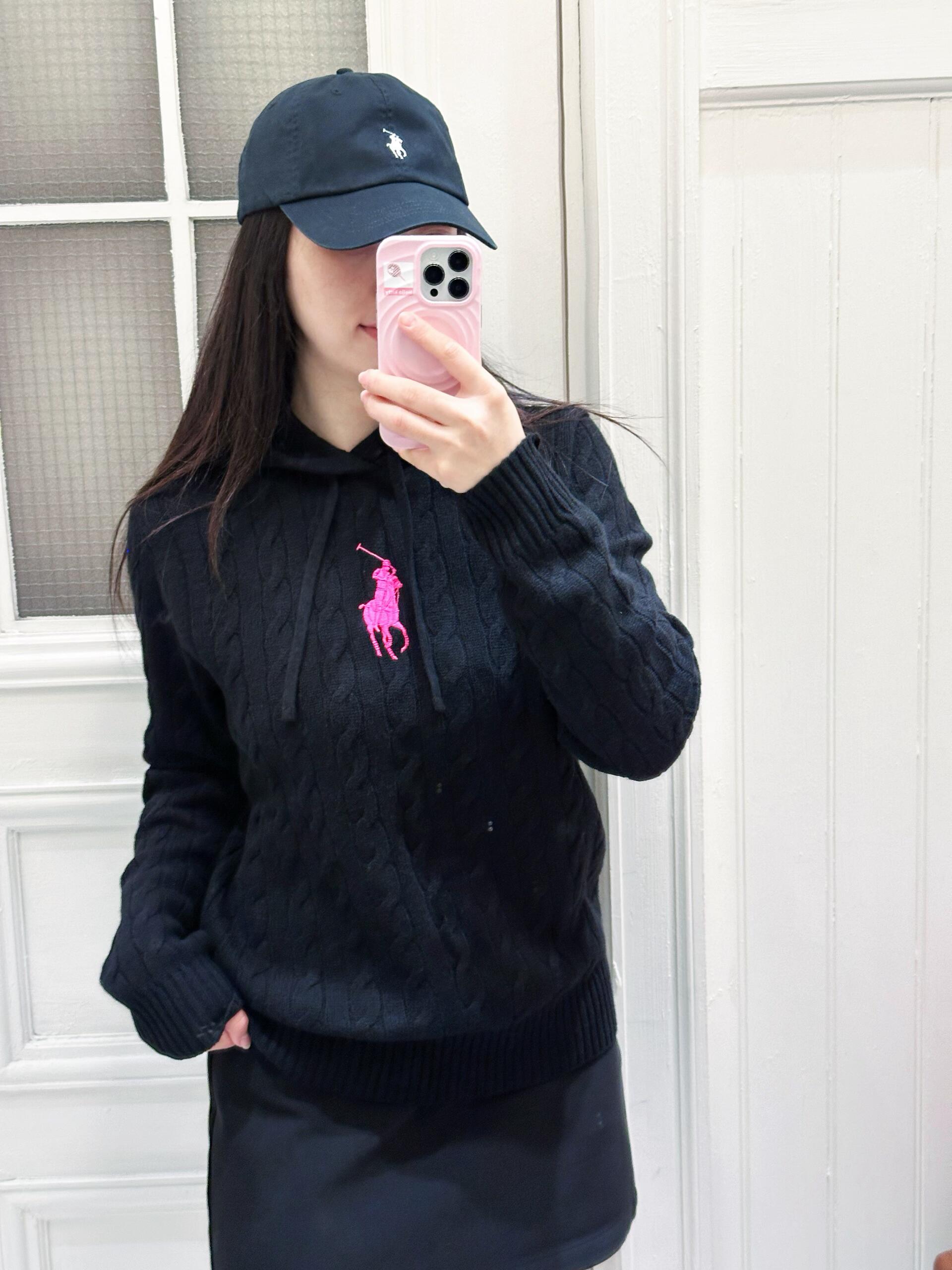2026 New RL Embroidered Cowl-Neck Cable-Knit Jumper (CC921-B60)