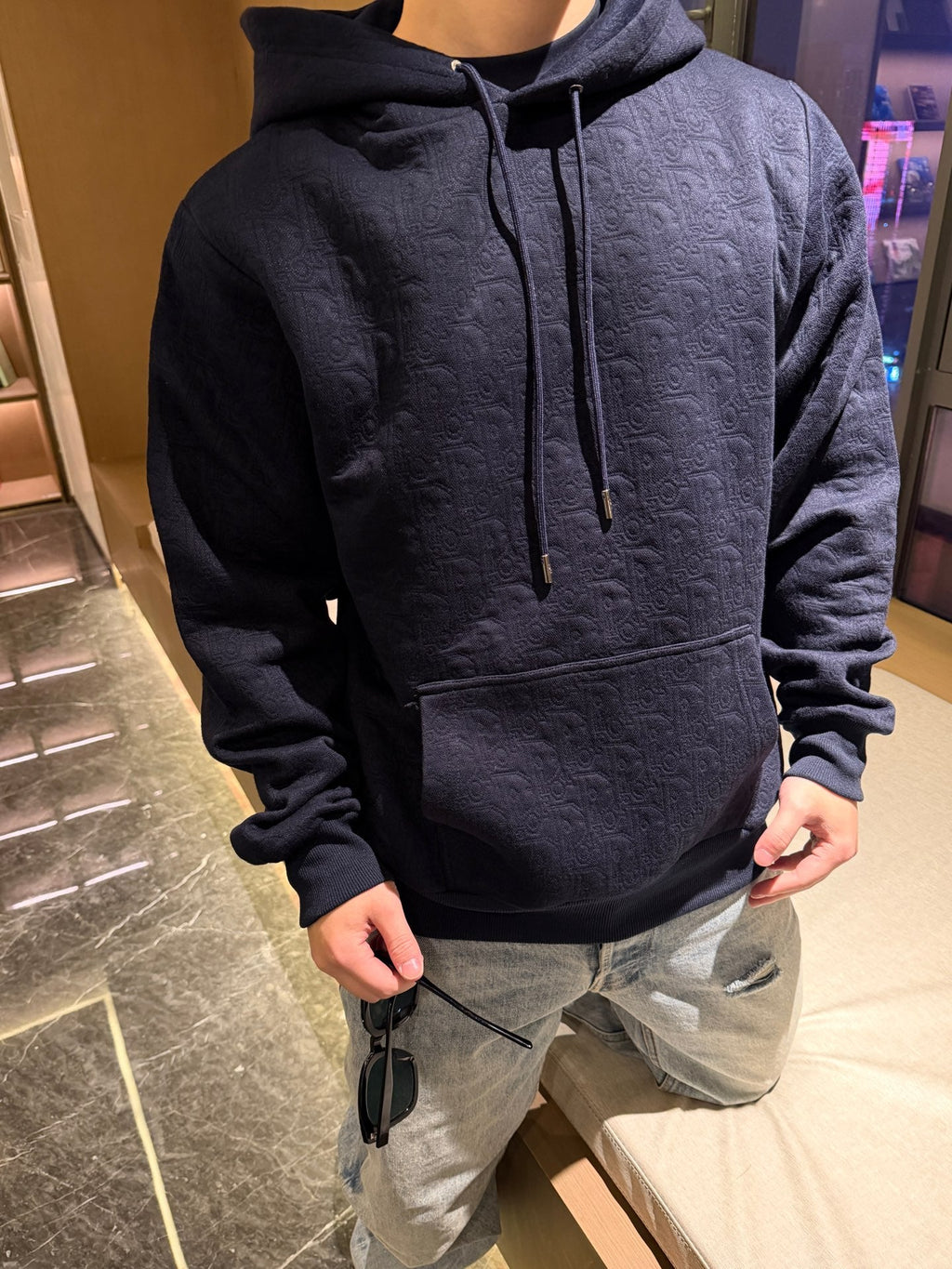 2026 New CD Full-Print Letter Hooded Sweatshirt (25380-B70)