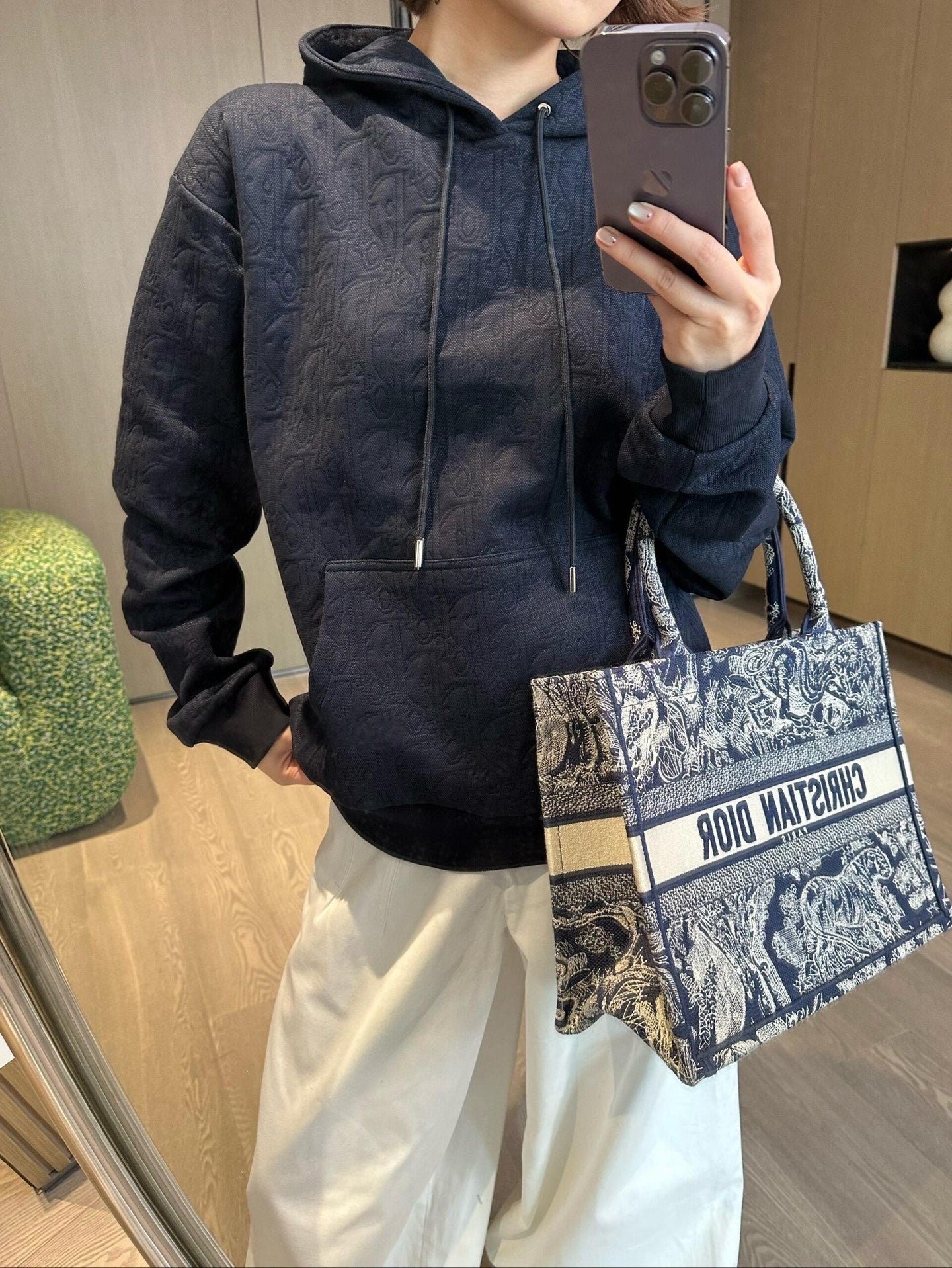 2026 New CD Full-Print Letter Hooded Sweatshirt (25380-B70)