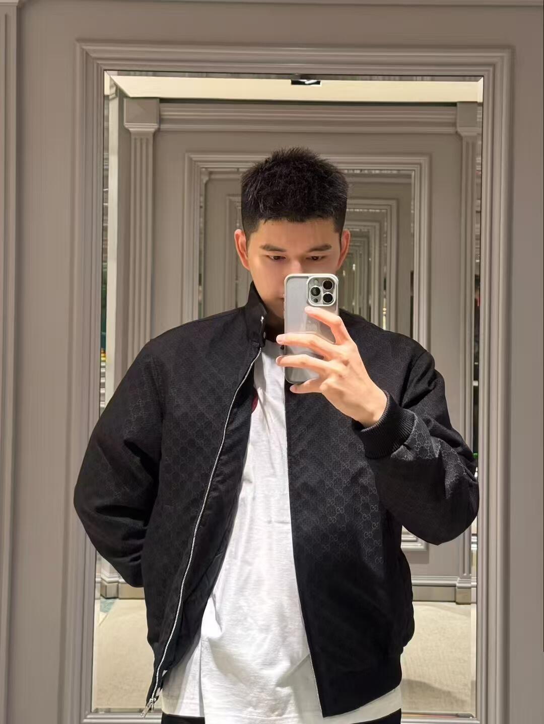 2026 New GU Full-Print GG Jacquard Cotton Jacket (BB731-C00)