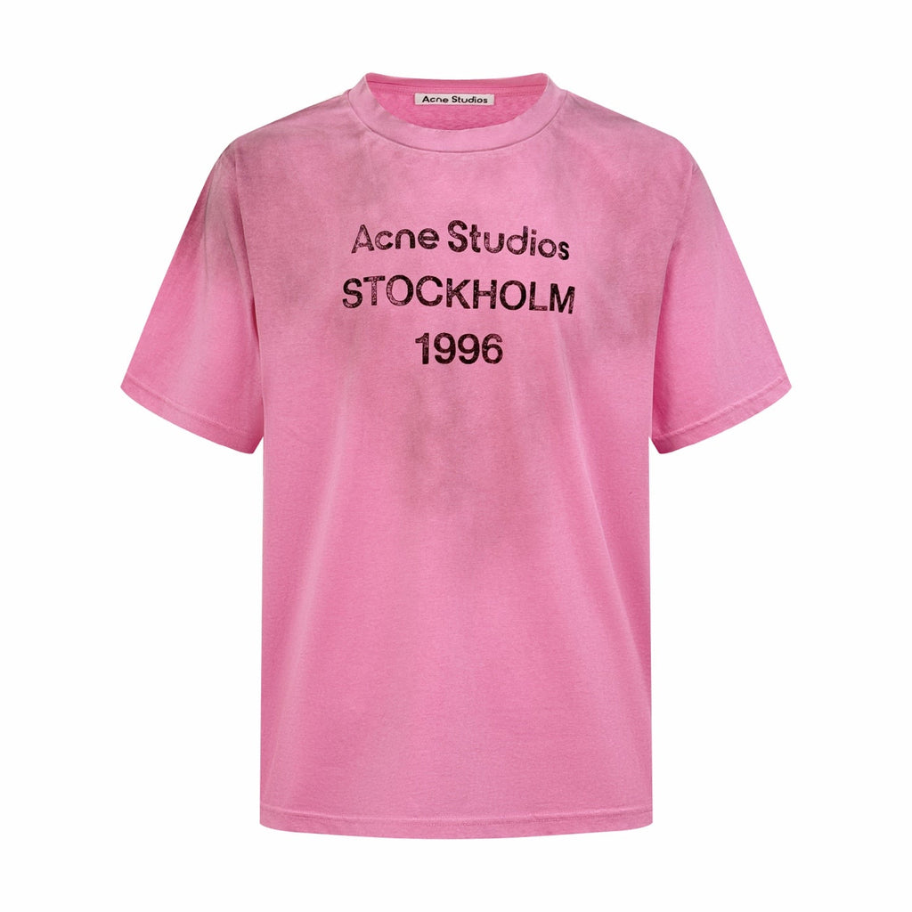 2026 New Ace Spray-Printed Distressed Logo Short-Sleeved Shirt (CC928-A15)