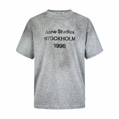 2026 New Ace Spray-Printed Distressed Logo Short-Sleeved Shirt (CC928-A15)
