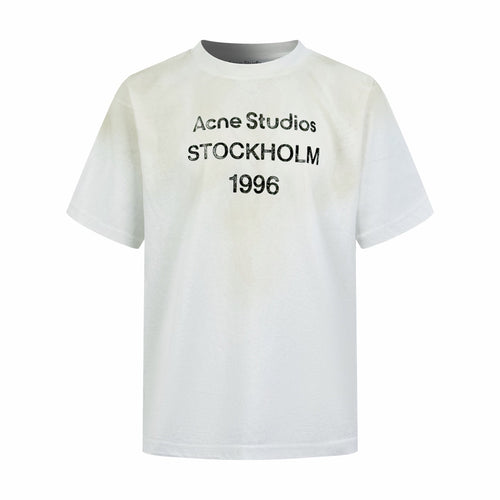 2026 New Ace Spray-Printed Distressed Logo Short-Sleeved Shirt (CC928-A15)
