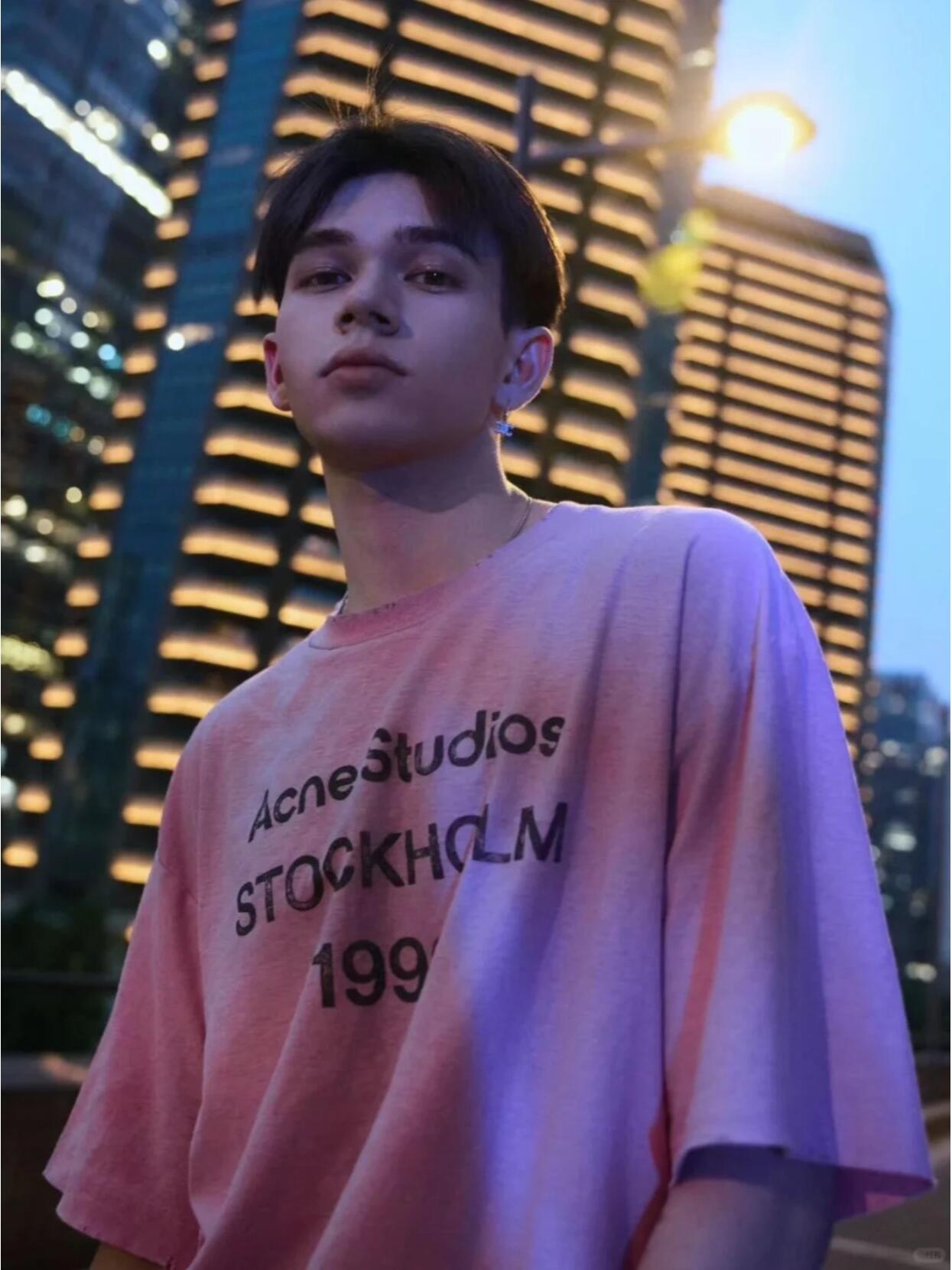 2026 New Ace Spray-Printed Distressed Logo Short-Sleeved Shirt (CC928-A15)