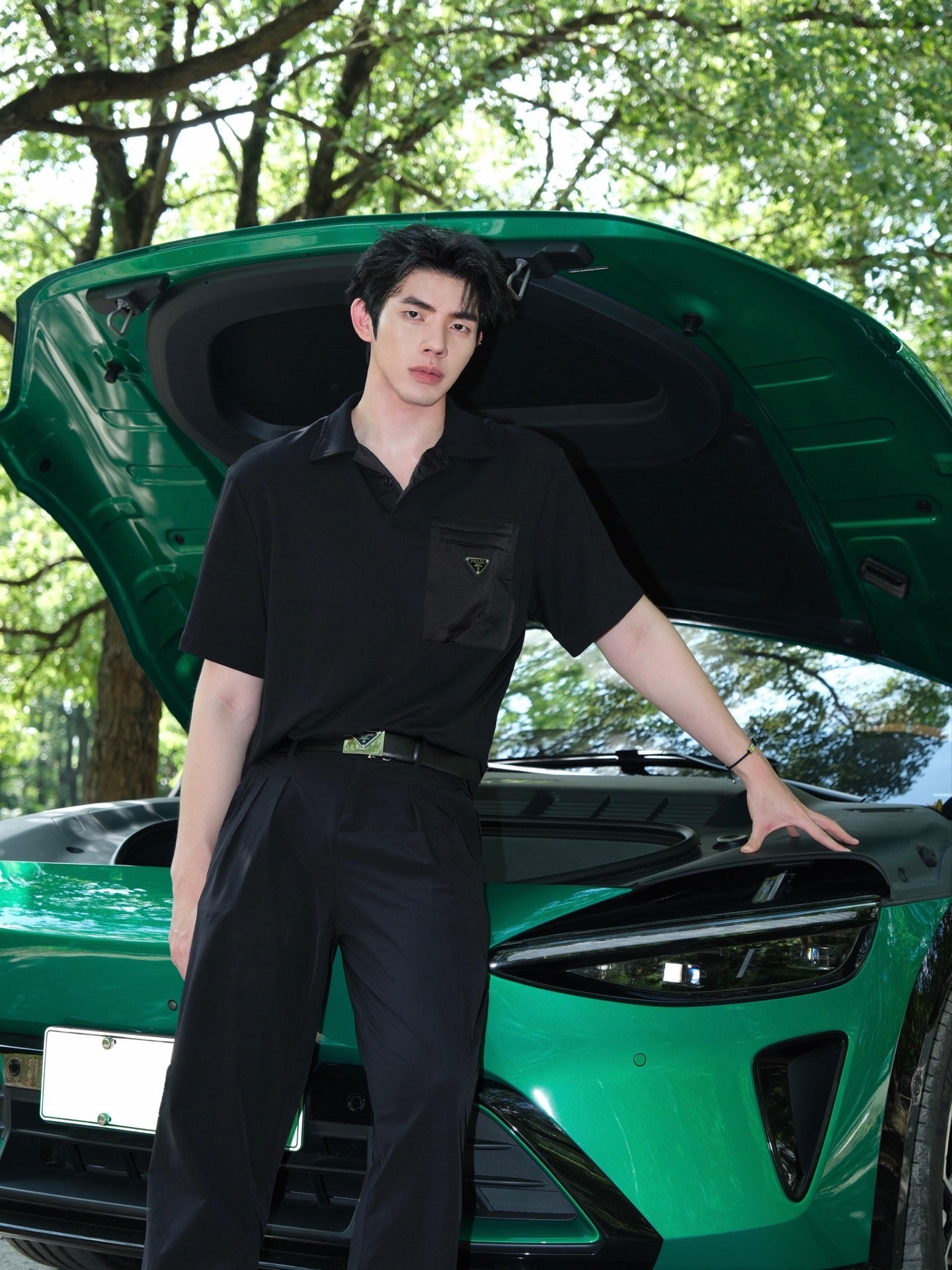 2026 New Triangle Brand Pocket Polo Shirt (MM001-A50)