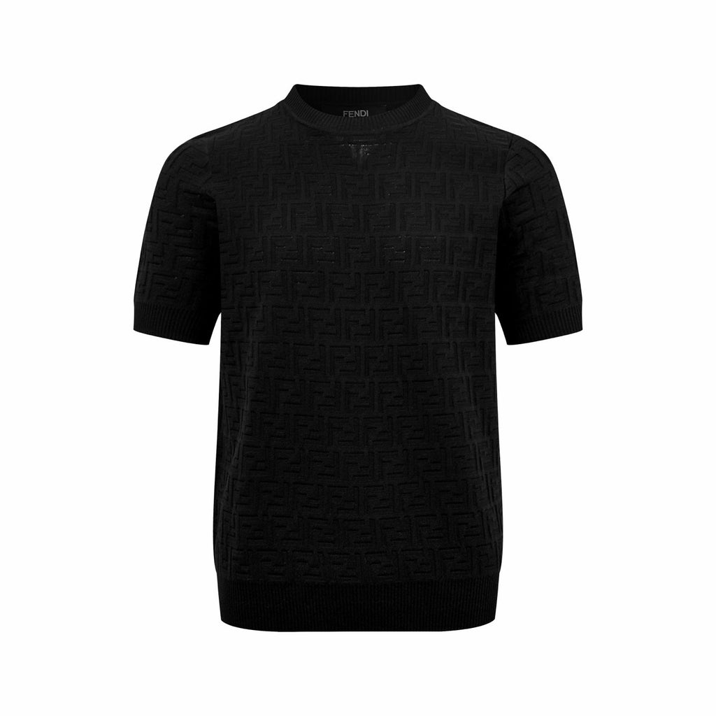2026 New FF All-Over Print Knit Short-Sleeved Top (AA501-A65)