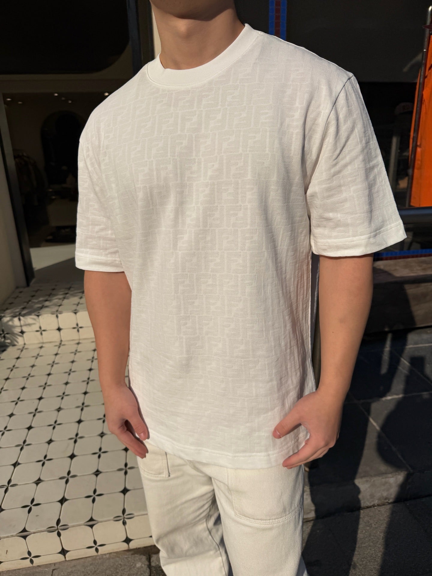2026 New FF Jacquard Short-Sleeved Shirt (BB749-A20)