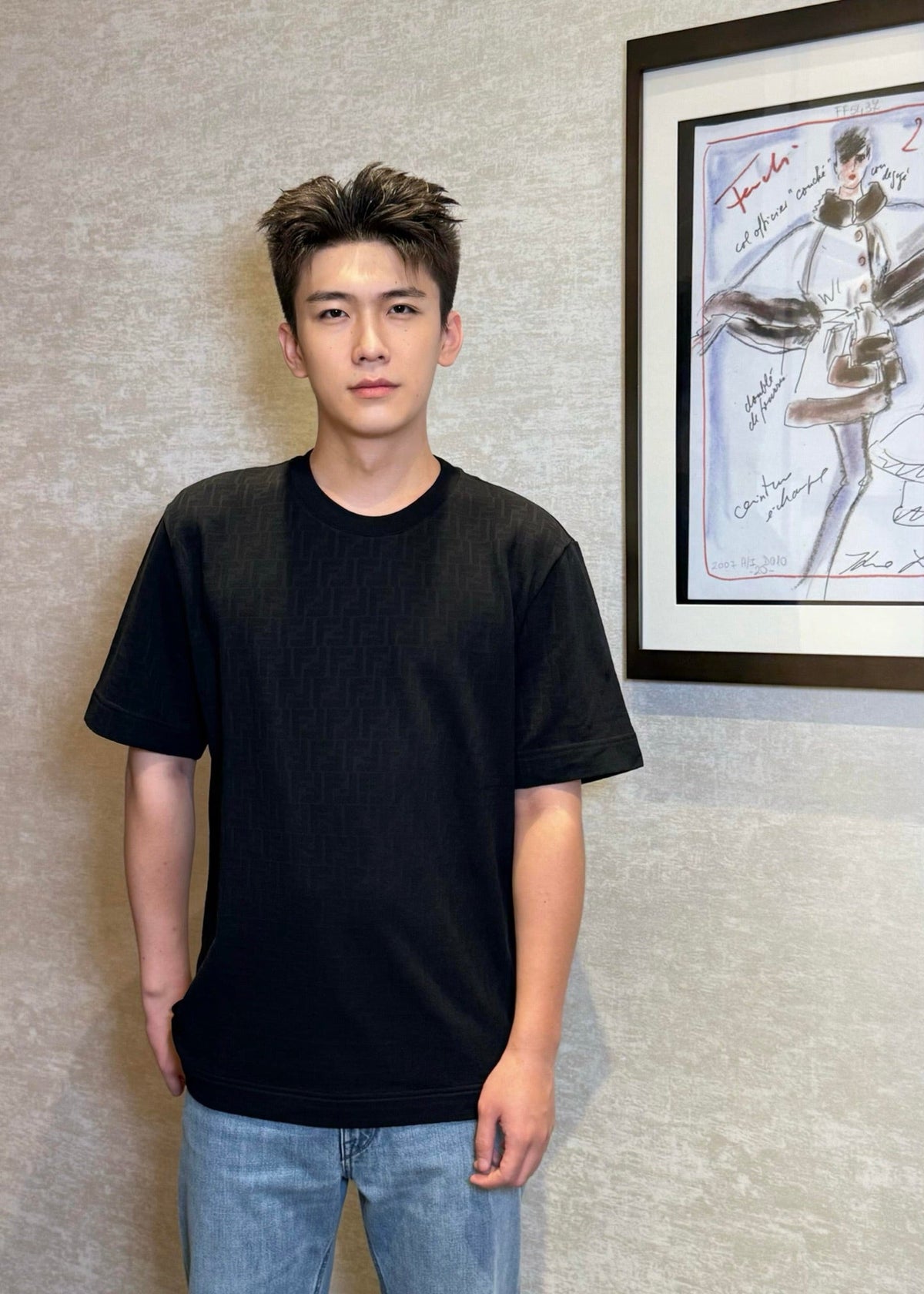 2026 New FF Jacquard Short-Sleeved Shirt (BB749-A20)