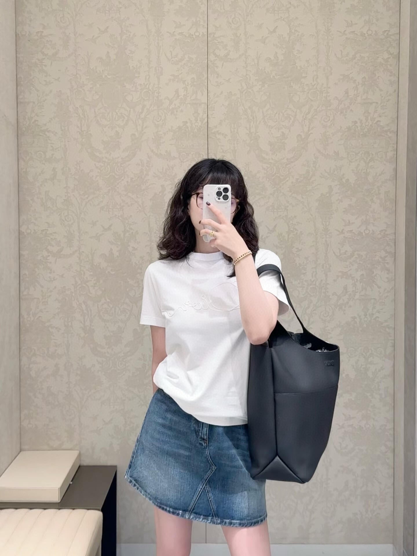 2026 New Style CD Embroidered Short-Sleeved Shirt (AA513-A15)