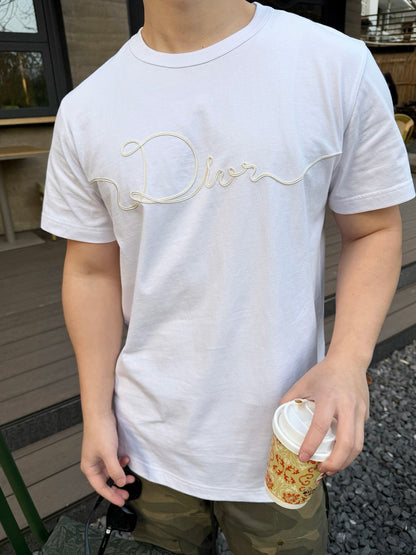 2026 New Style CD Embroidered Short-Sleeved Shirt (AA513-A15)
