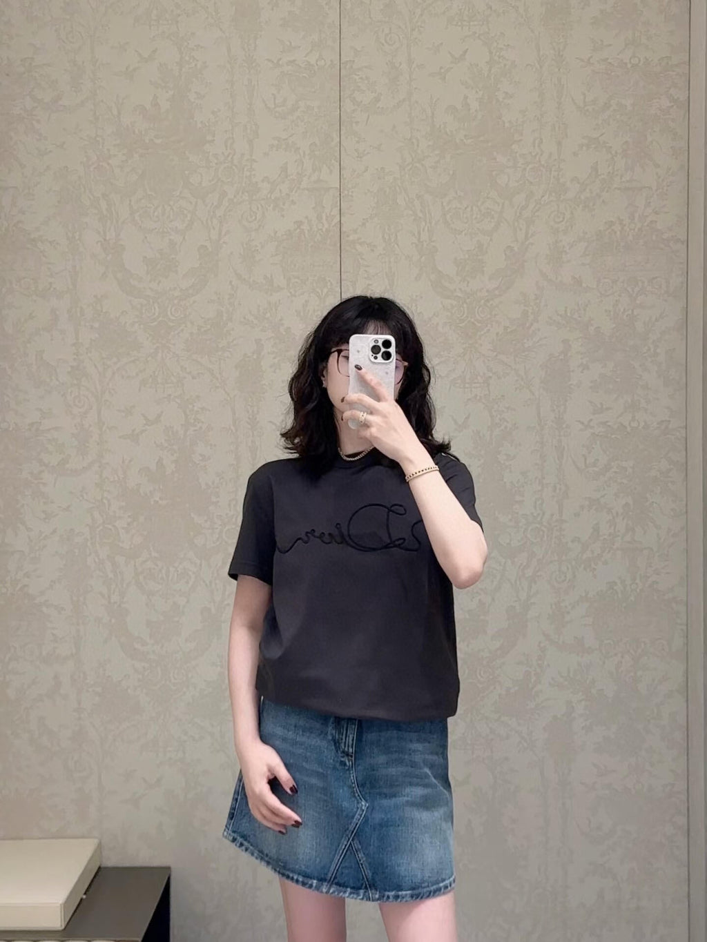 2026 New Style CD Embroidered Short-Sleeved Shirt (AA513-A15)