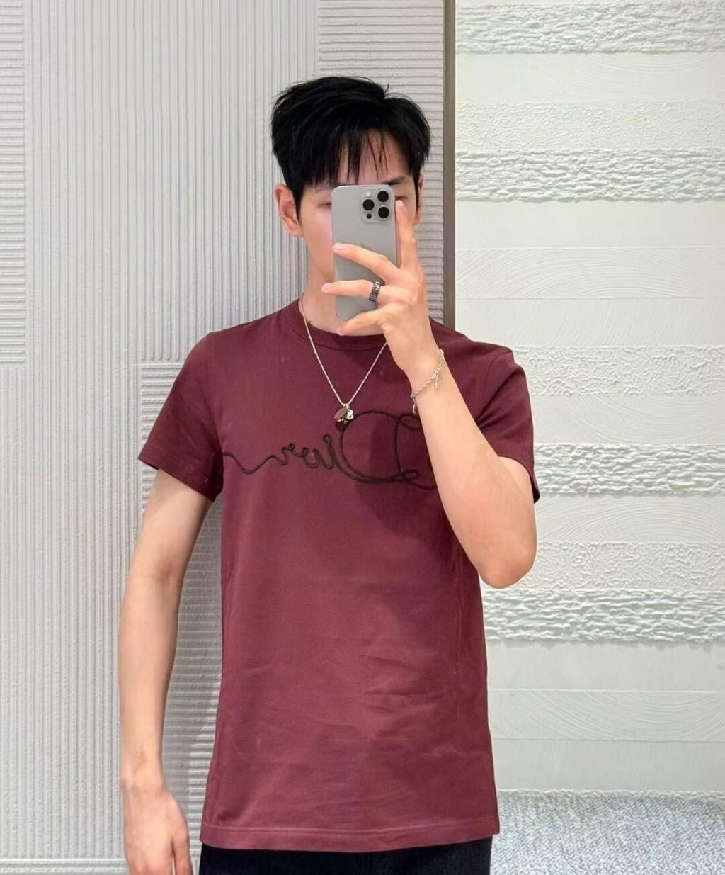 2026 New Style CD Embroidered Short-Sleeved Shirt (AA513-A15)
