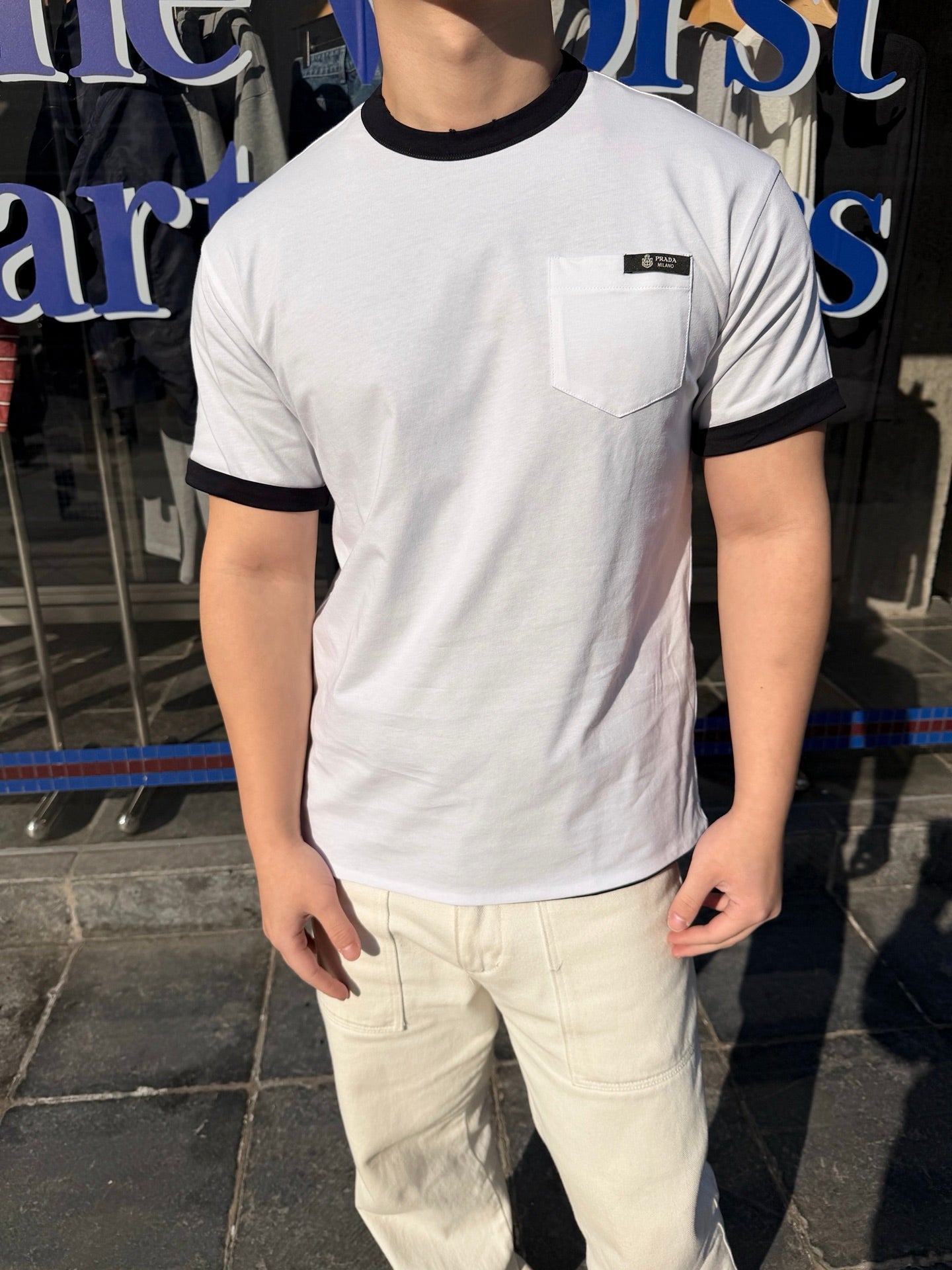 2026 New Triangle Brand Reversible Logo Short-Sleeve Shirt (CC927-A35)