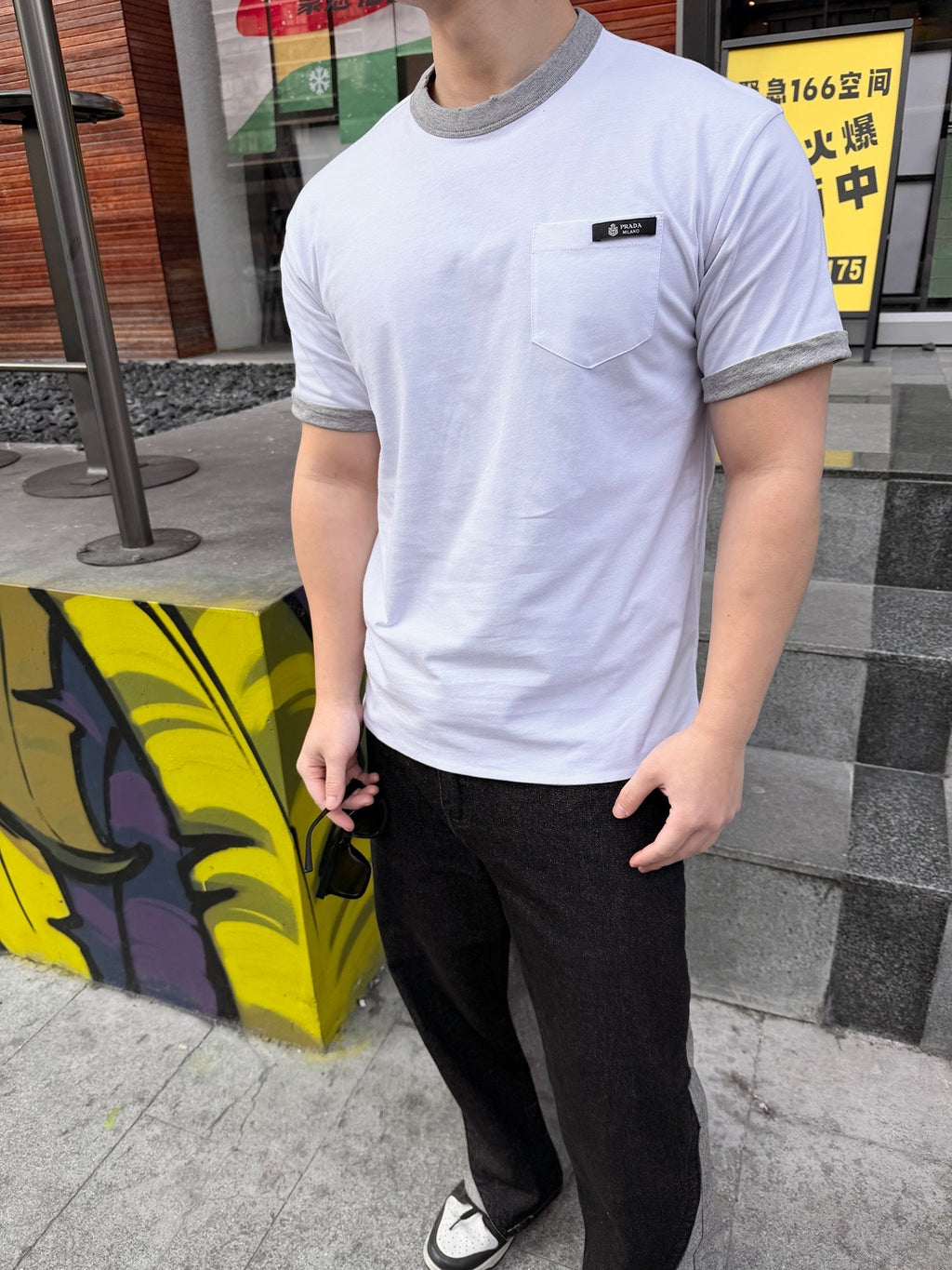 2026 New Triangle Brand Reversible Logo Short-Sleeve Shirt (CC927-A35)