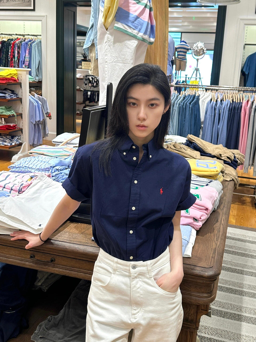 2026 New RL Embroidered Logo Short-Sleeve Shirt (CC926-A45)