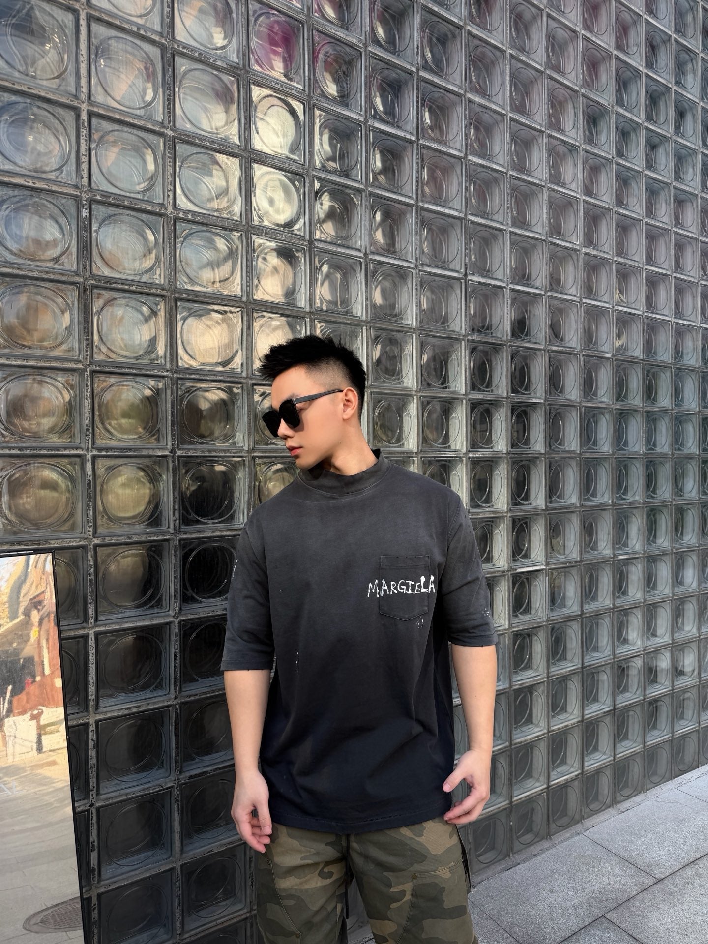 2026 New Arrival Mai Distressed Graffiti Short-Sleeve Shirt (AA536-A35)