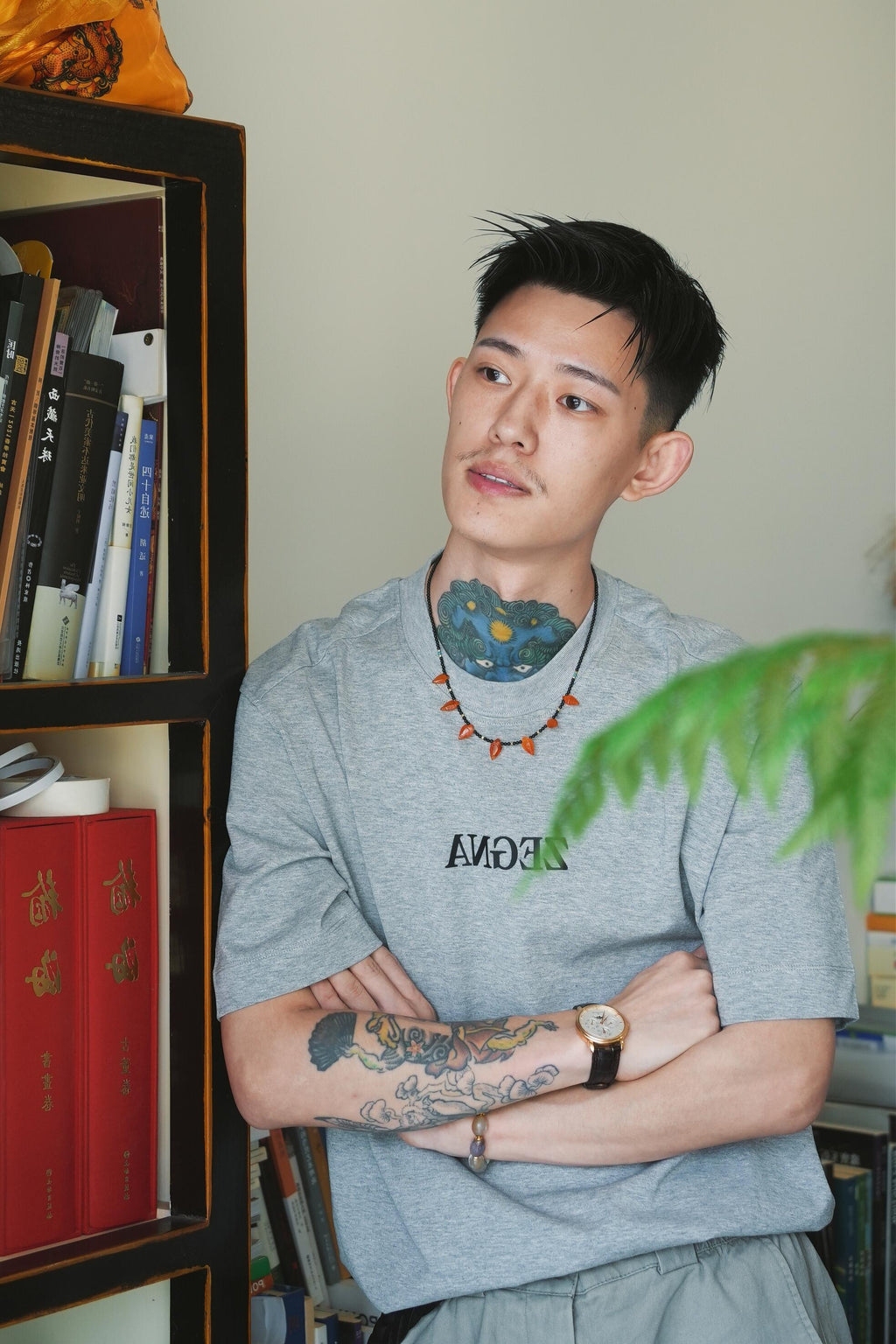 2026 New ZE Letter Print Short-Sleeve Shirt (AA537-A15)