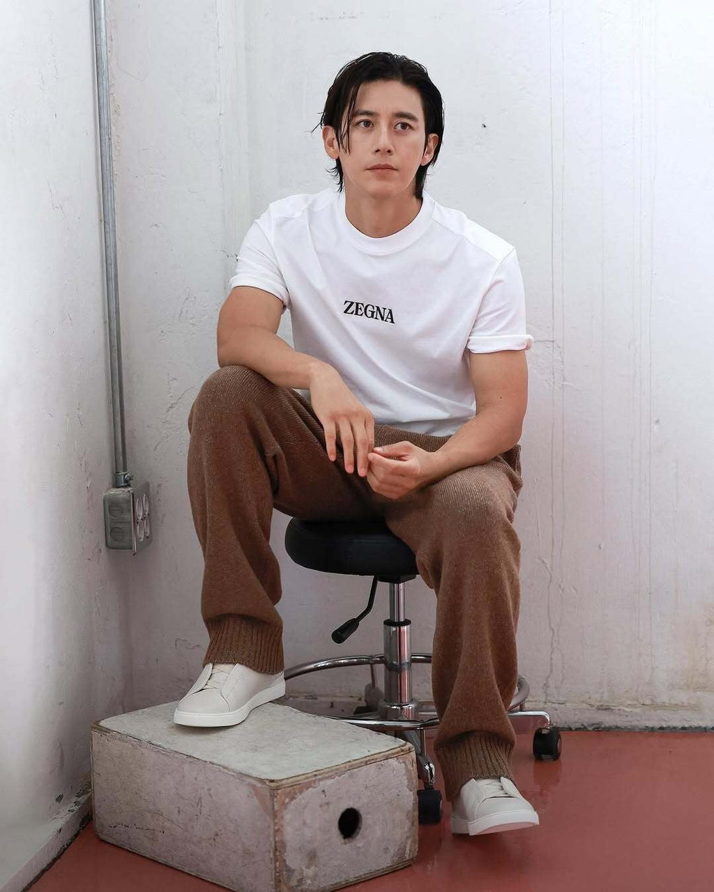 2026 New ZE Letter Print Short-Sleeve Shirt (AA537-A15)