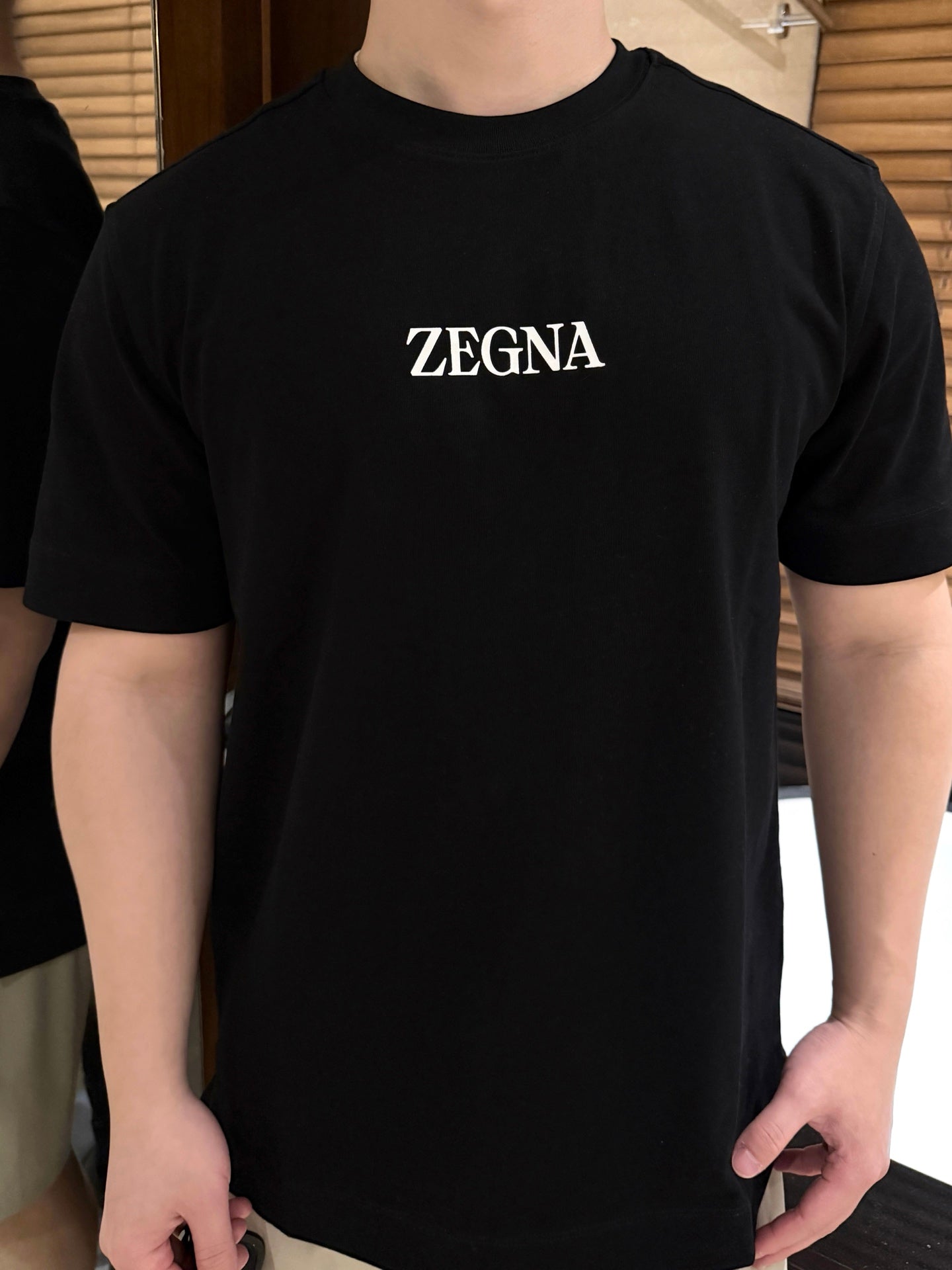 2026 New ZE Letter Print Short-Sleeve Shirt (AA537-A15)