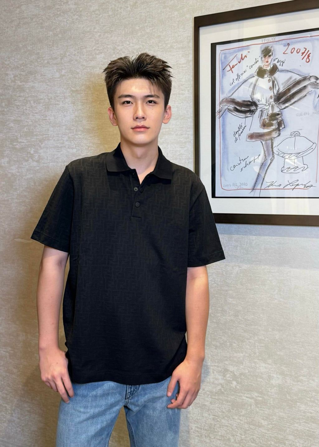 2026 New FF Jacquard Polo Shirt (BB733-A50)