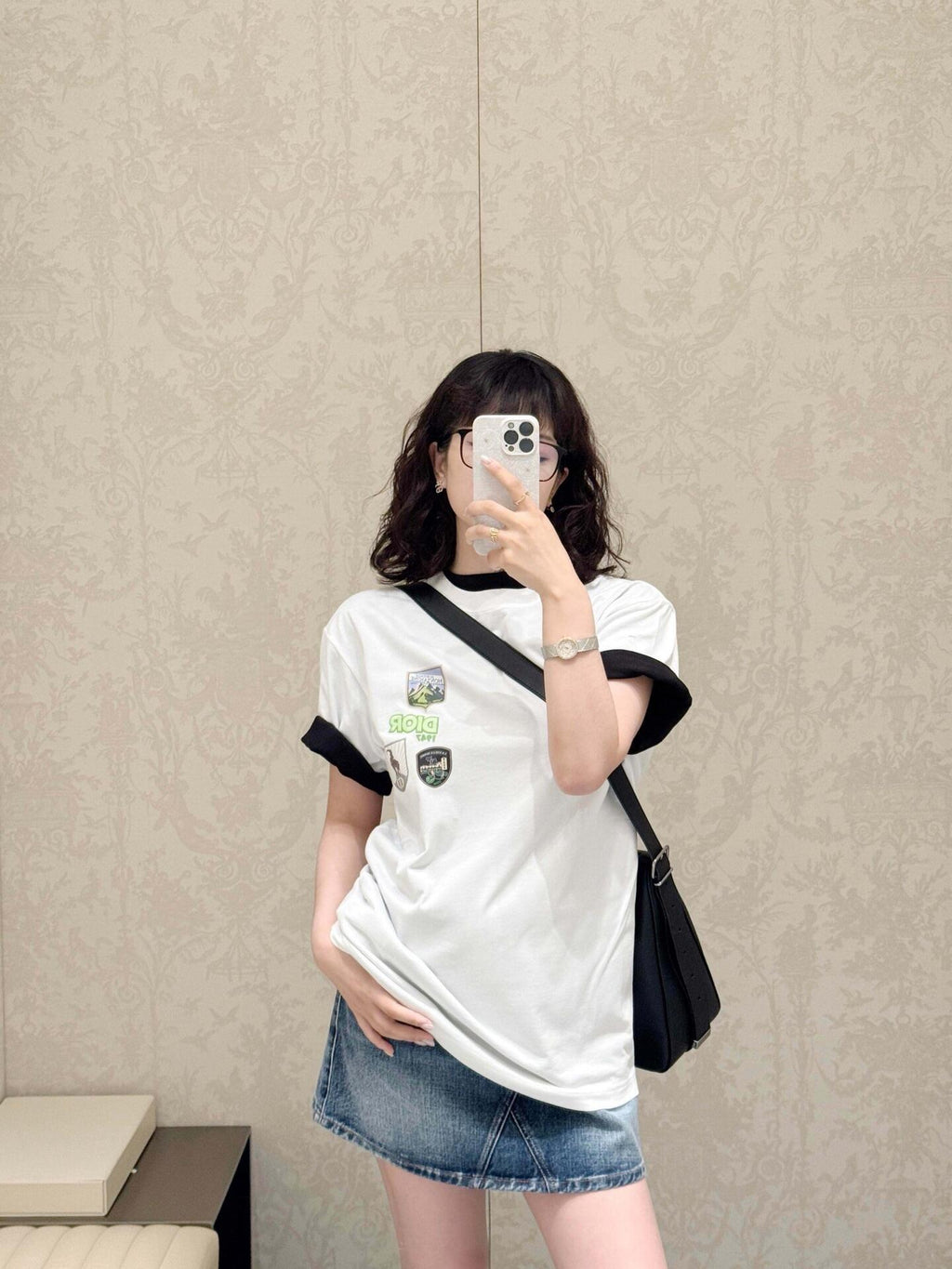 2026 New CD Multi-Color Patch Short-Sleeve Shirt (AA512-A15)