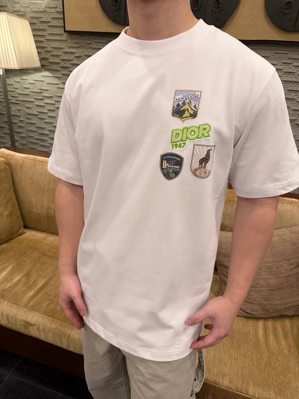 2026 New CD Multi-Color Patch Short-Sleeve Shirt (AA512-A15)