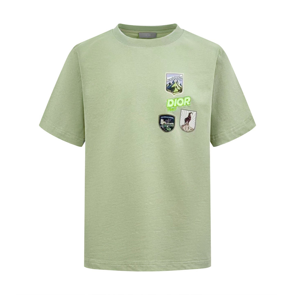 2026 New CD Multi-Color Patch Short-Sleeve Shirt (AA512-A15)