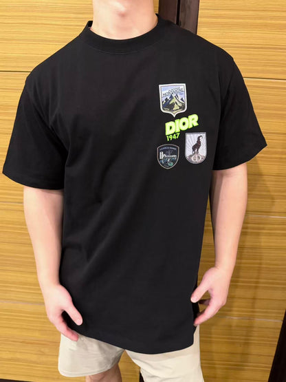 2026 New CD Multi-Color Patch Short-Sleeve Shirt (AA512-A15)