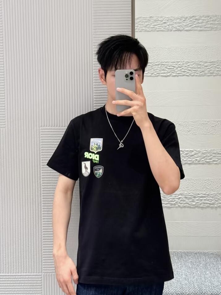 2026 New CD Multi-Color Patch Short-Sleeve Shirt (AA512-A15)