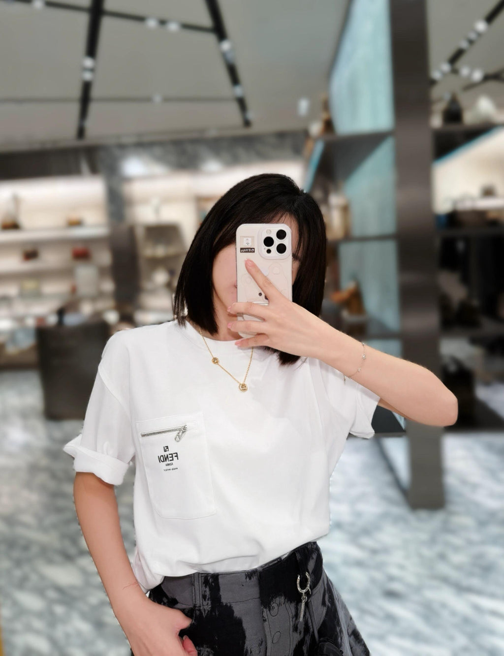 2026 New FF Print Pocket Short-Sleeve Shirt (AA530-A25)