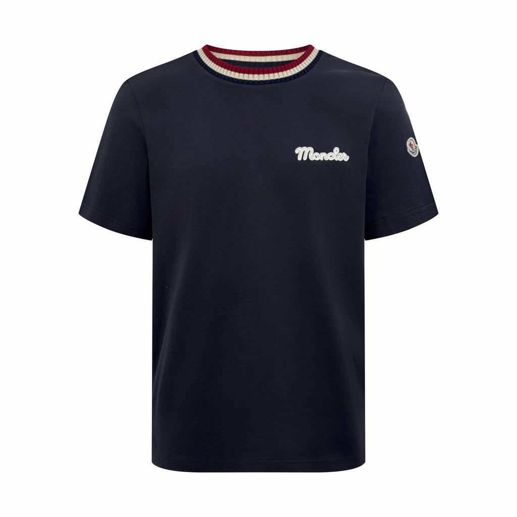 2026 New Mon Knit Collar Logo Short Sleeve (AA538-A15)