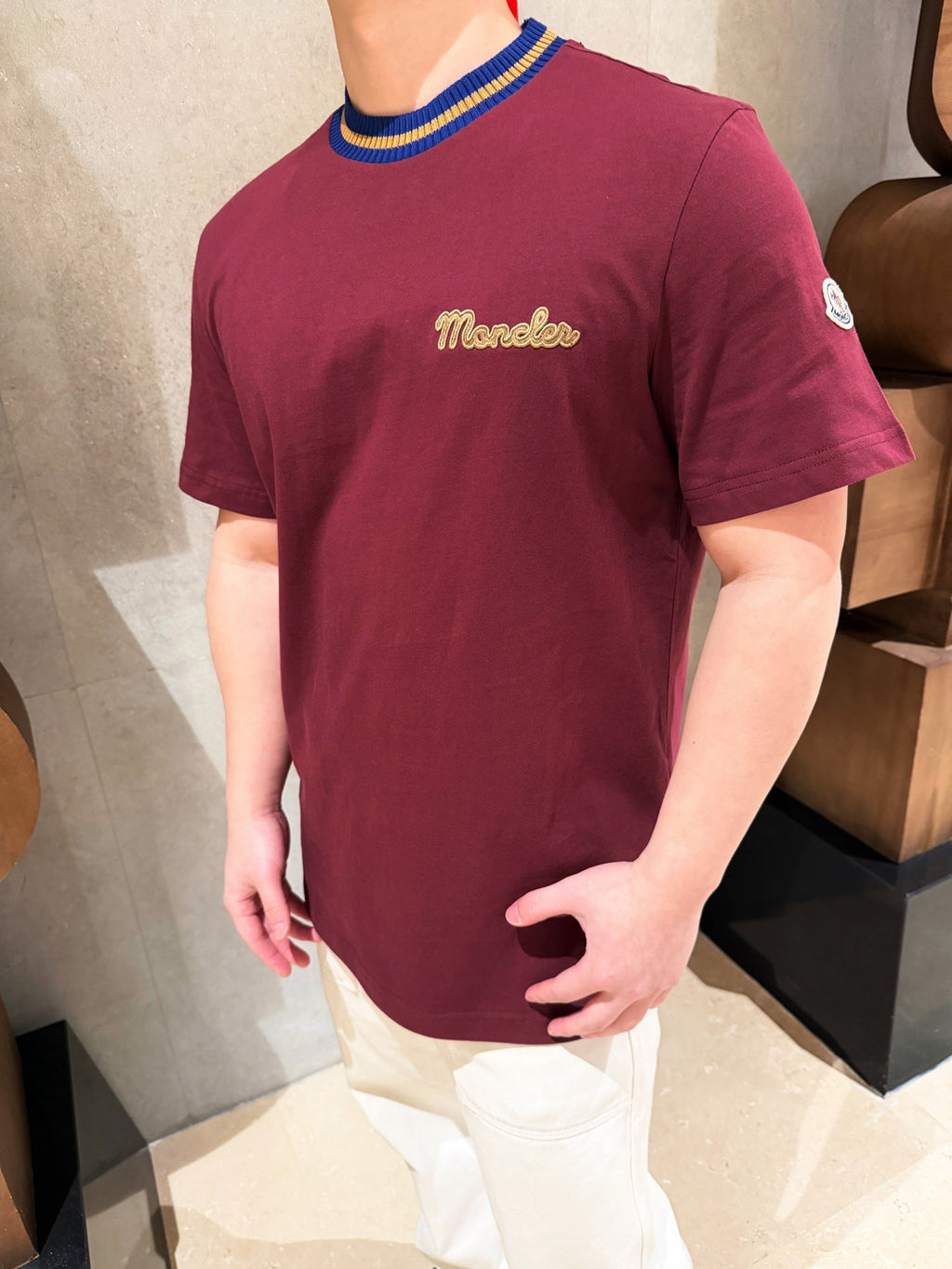 2026 New Mon Knit Collar Logo Short Sleeve (AA538-A15)