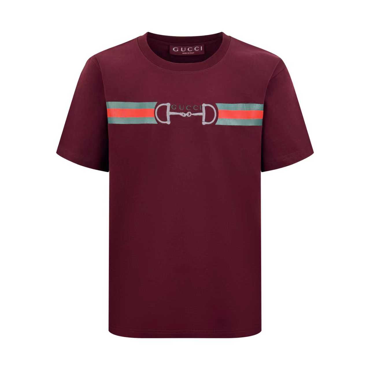 2026 New GU Horsebit Webbing T-Shirt (AA540-A15)