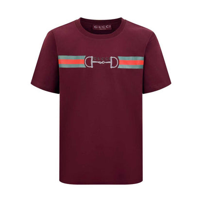 2026 New GU Horsebit Webbing T-Shirt (AA540-A15)