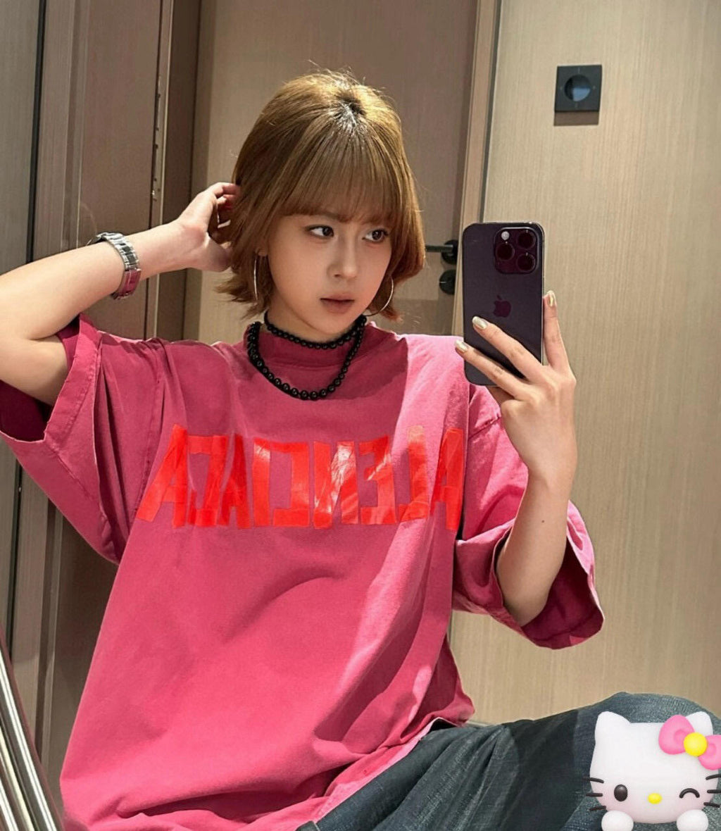 2026 New Balen Tape Letter T-Shirt (BB775-A20)