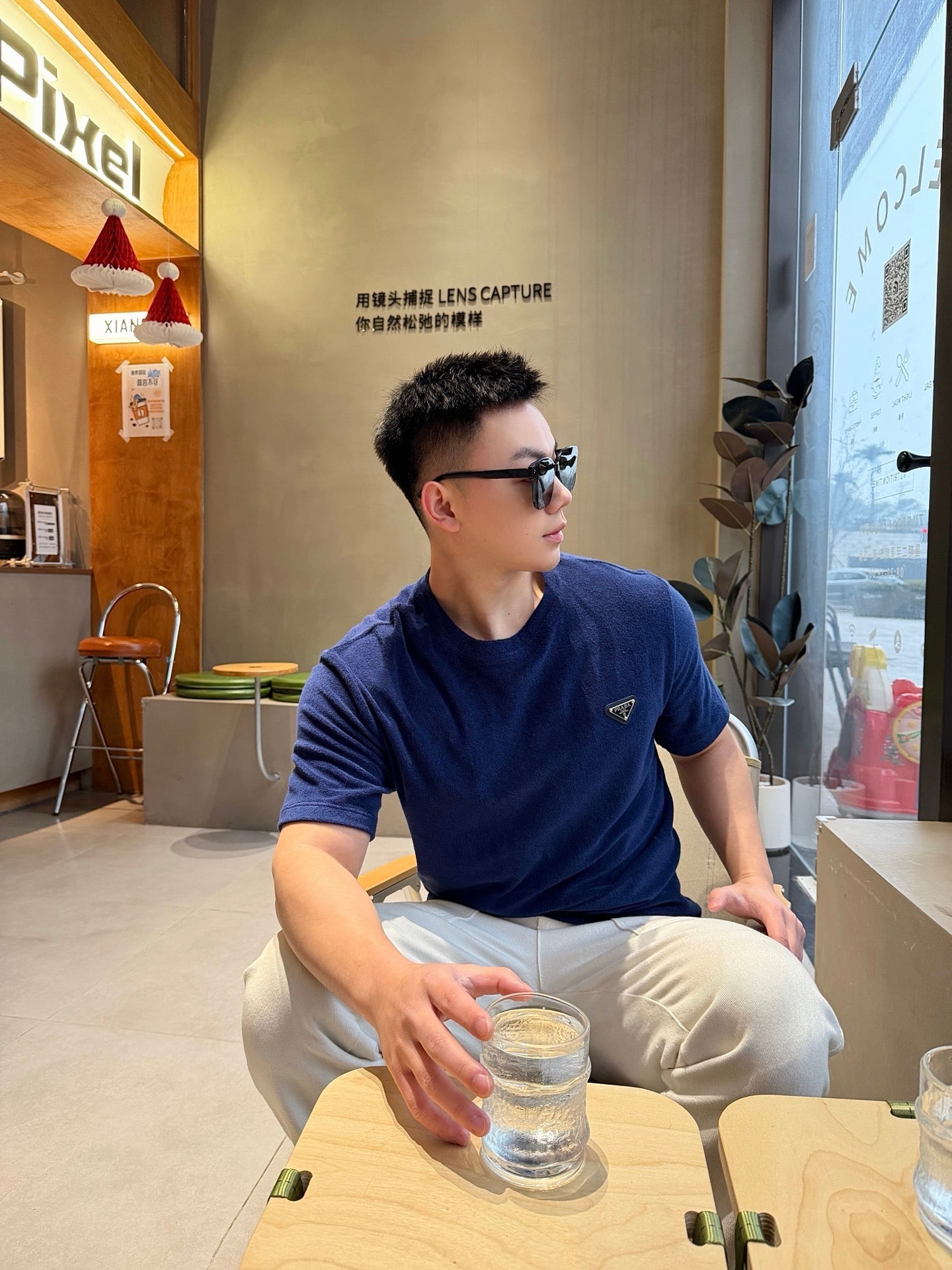 2026 New Triangle Brand Terry Cloth Short-Sleeve Shirt (AA535-A20)