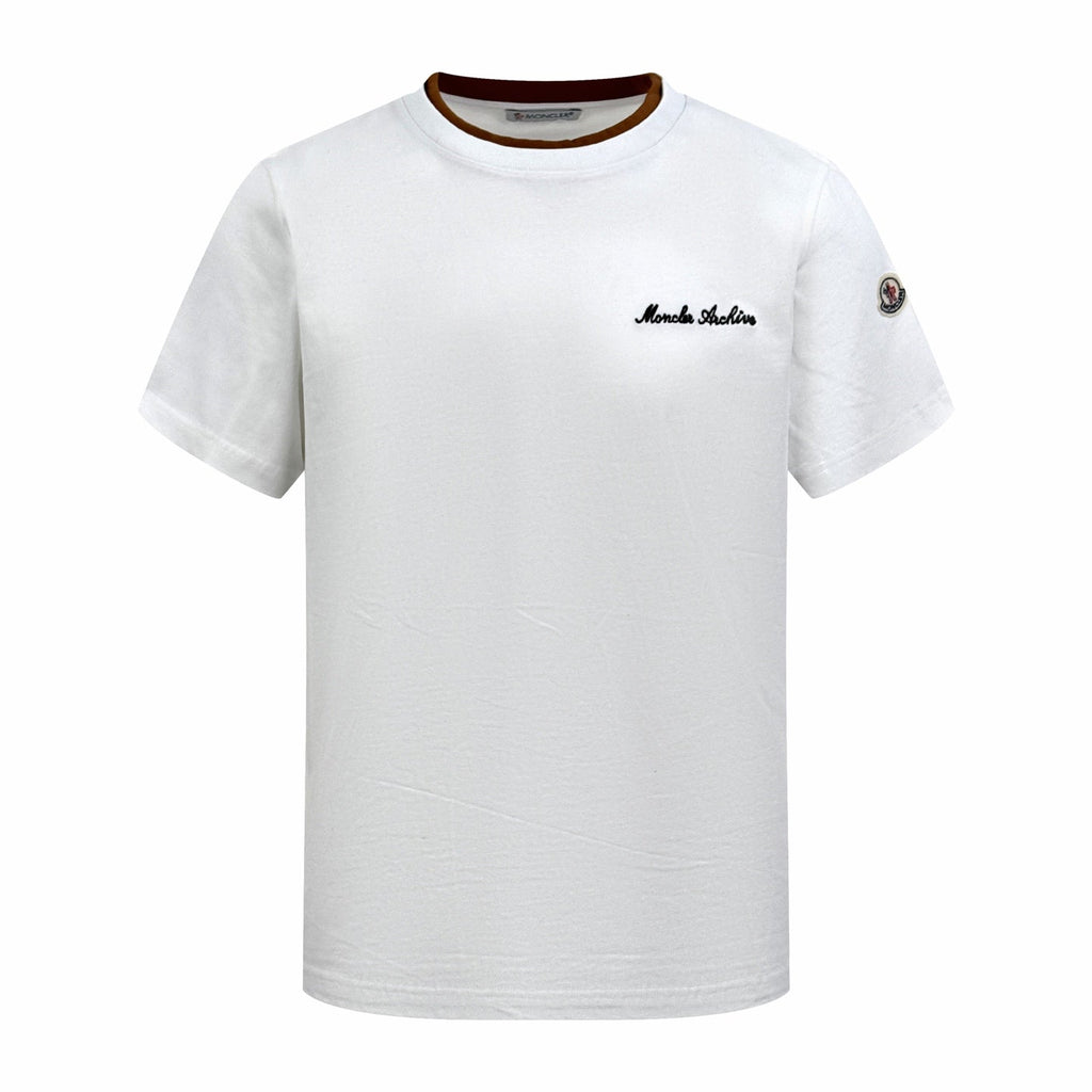 2026 New Mon Embroidered Logo Fake Two-Piece Short Sleeve (AA524-A15)