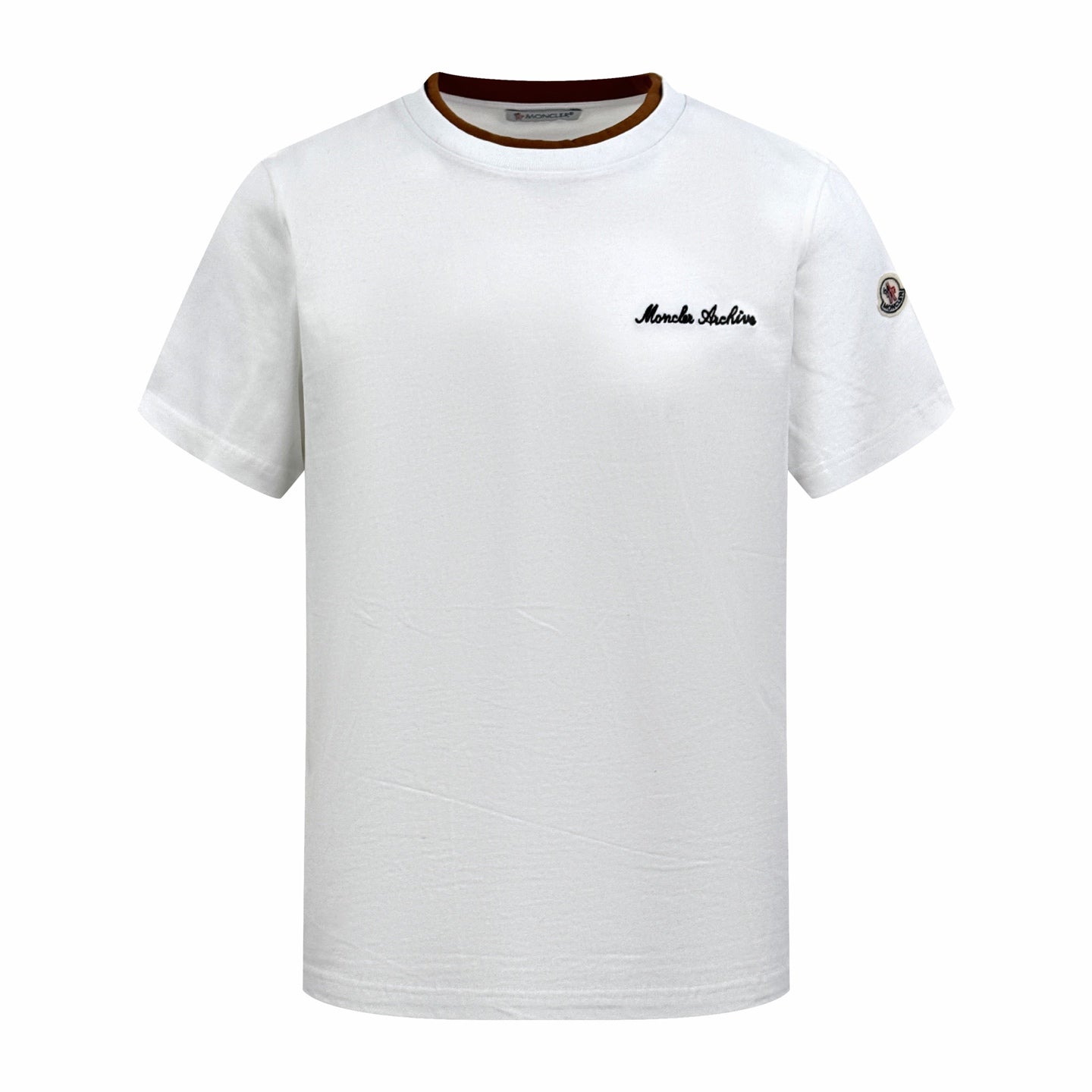 2026 New Mon Embroidered Logo Fake Two-Piece Short Sleeve (AA524-A15)