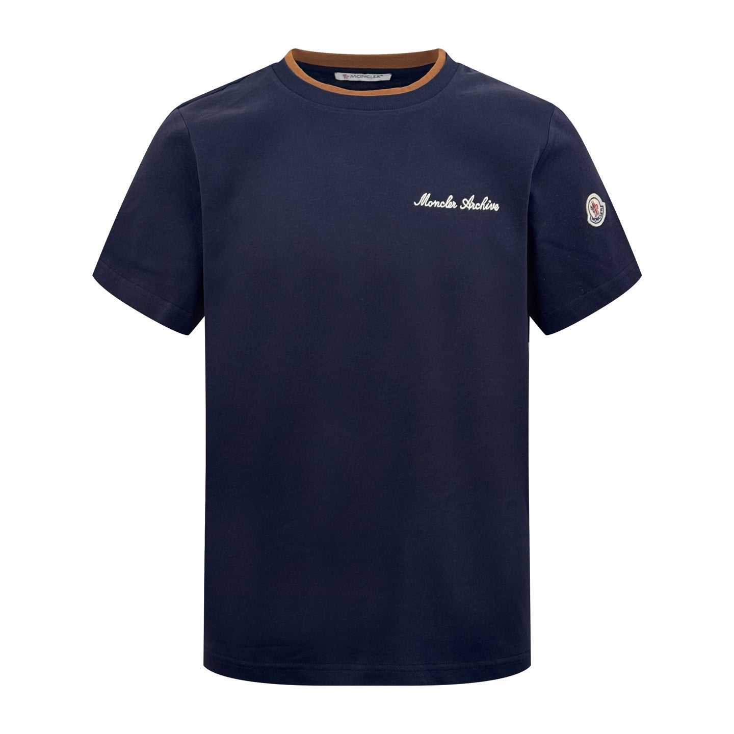 2026 New Mon Embroidered Logo Fake Two-Piece Short Sleeve (AA524-A15)