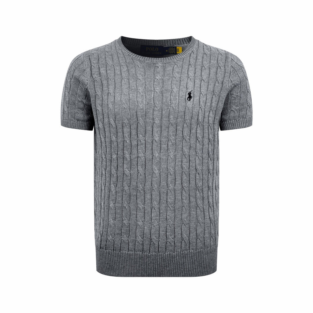 2026 New RL Cable-Knit Short-Sleeve Sweater (CC938-A50)