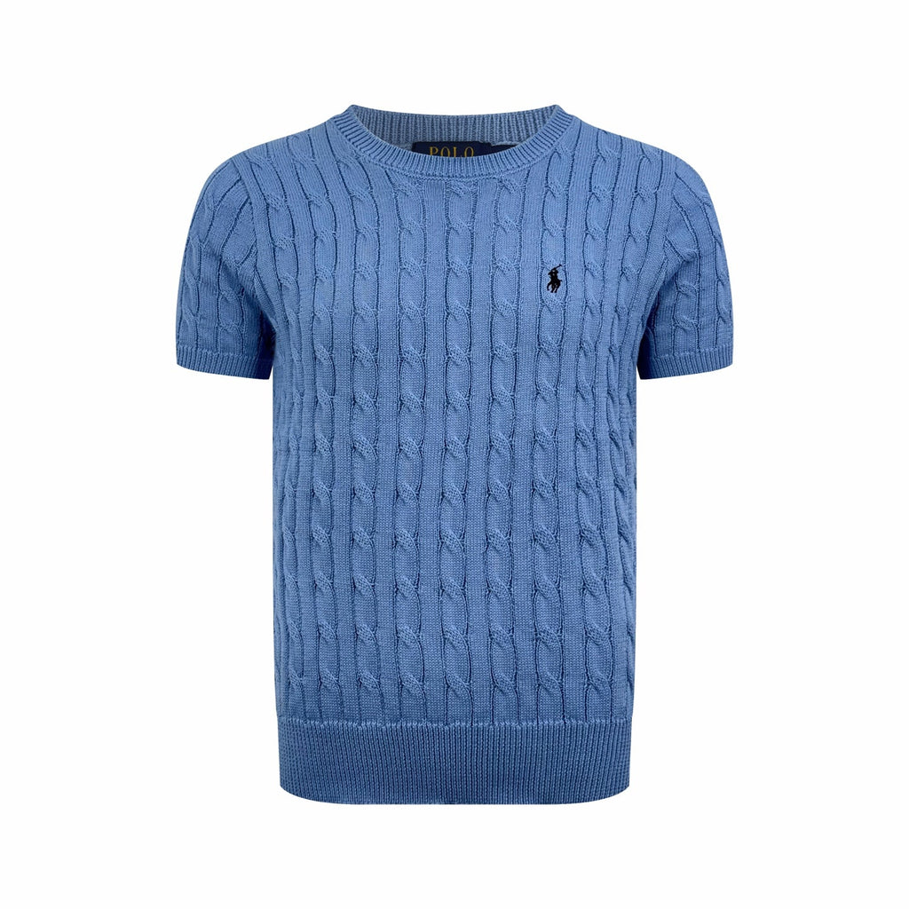 2026 New RL Cable-Knit Short-Sleeve Sweater (CC938-A50)