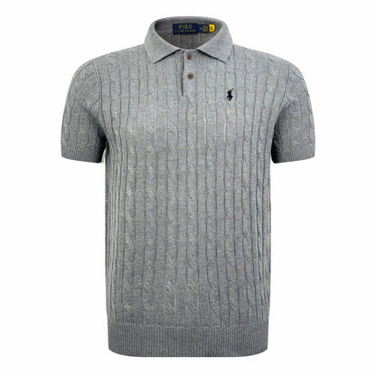 2026 New RL Cable-Knit Polo Neck Sweater (CC945-A60)