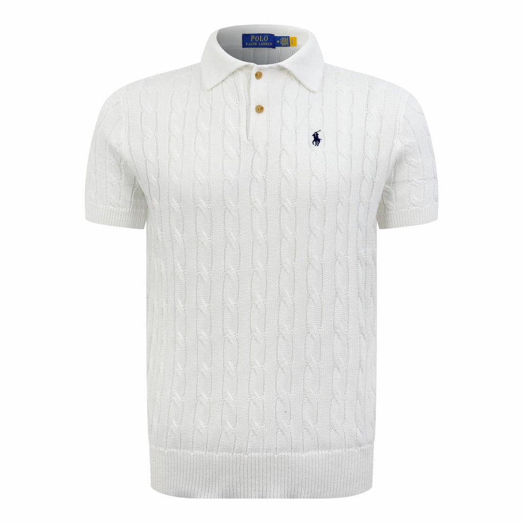 2026 New RL Cable-Knit Polo Neck Sweater (CC945-A60)